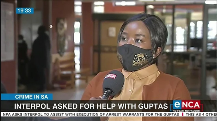 NPA asked Interpol to assist with Guptas