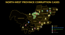 North - West Corruption Map